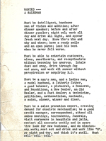 Humorous salesman want ad